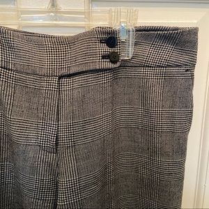 Vintage Talbots Houndstooth Wool Wide Leg Pants, Size 12